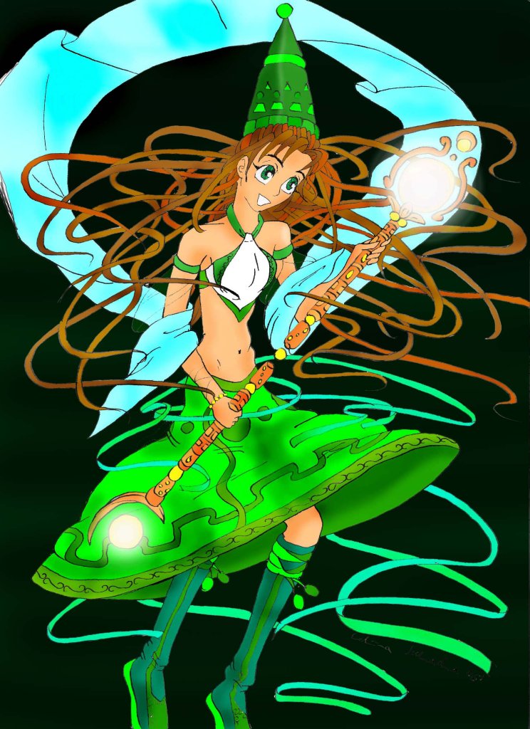 Angel-elf: green