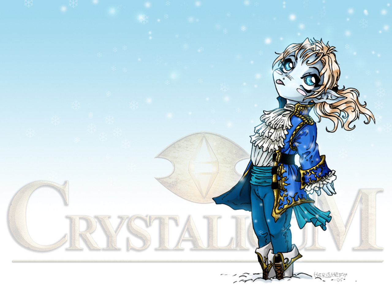 Crystalicum – tapety świąteczne: Lodowy elf 1280x960