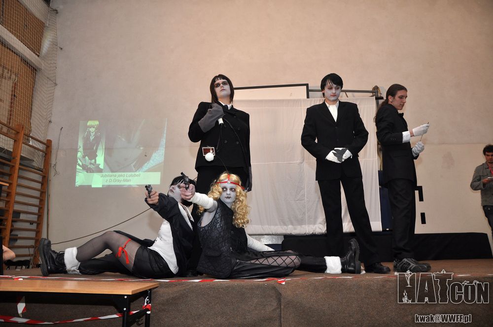 NATcon — cosplay (Kwak): Lulubell, Tyki, Devitto, Jasdero i Sheril Kamelot, D.Gray-man