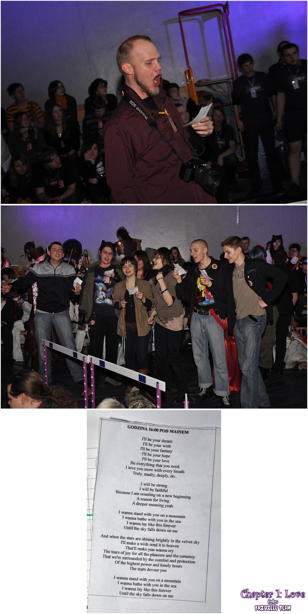 Chapter 1: Love — cosplay (Mietek, Zbysiu & BRZUZEEE TEAM): Czas na PIEŚŃ