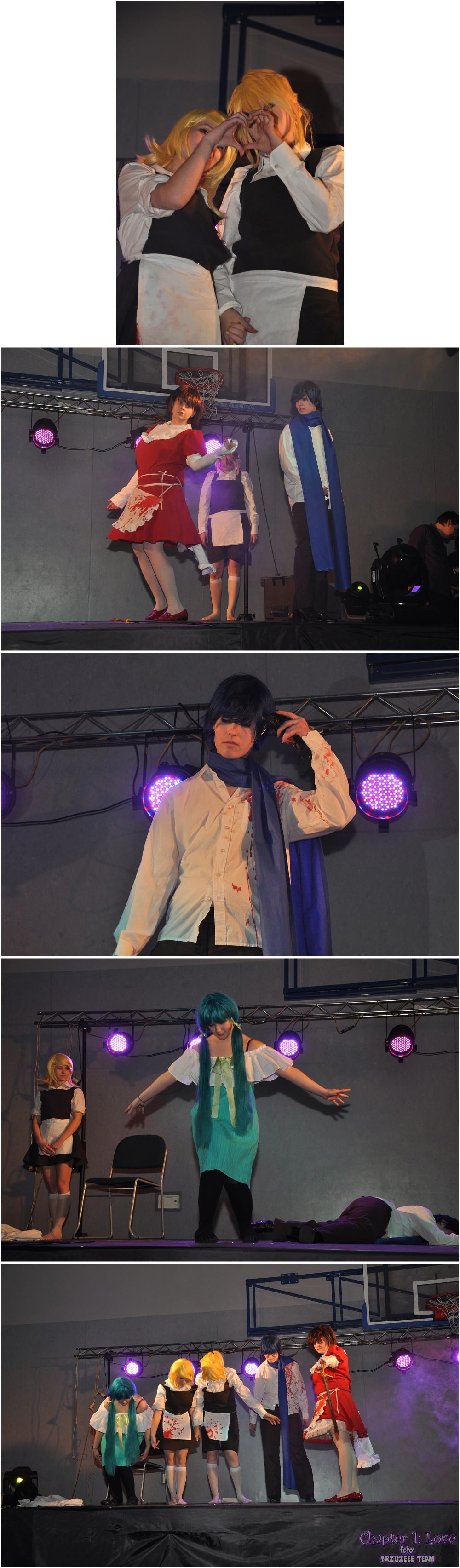 Chapter 1: Love — cosplay (Mietek, Zbysiu & BRZUZEEE TEAM): Ciupakabra Team (Vocaloid, Alice human sacrifice)