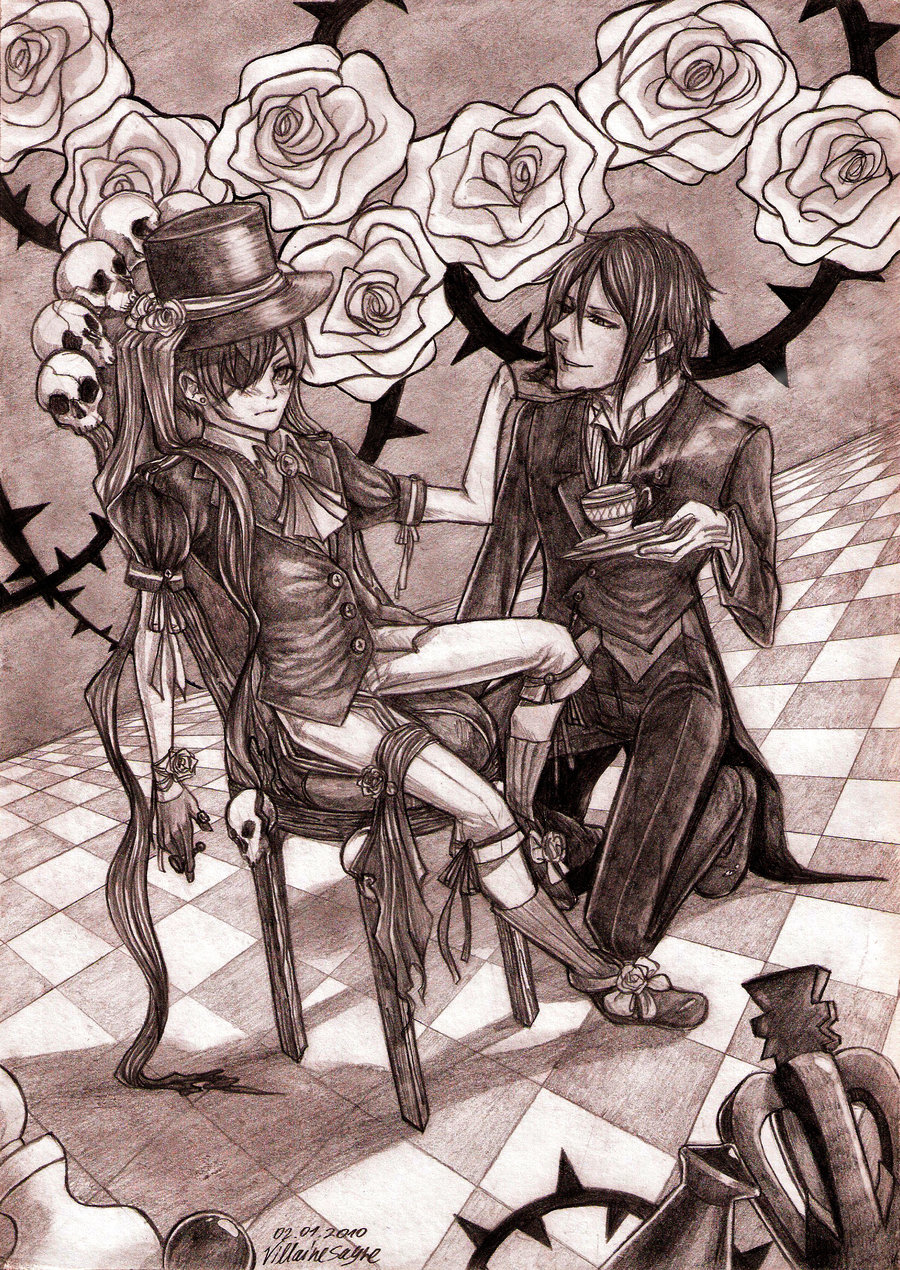 Edo 2 (villainesayre): Ciel and Sebastian