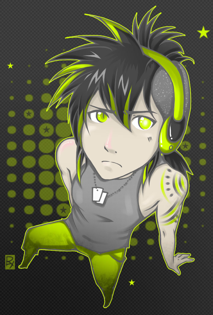 Ray 5: punk green
