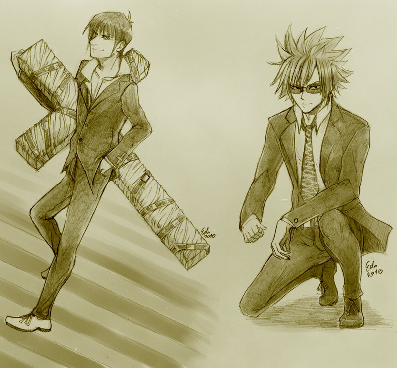 Edo 3 (villainesayre): COMMISSION - Wolfwood and Loki