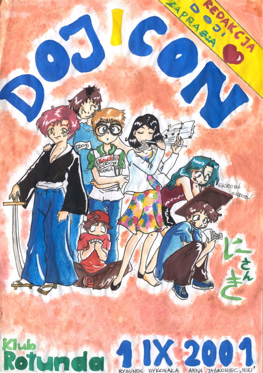 DoubleBack prezentuje: Fanzin DOJI (galeria): 02_Projekty - DOJIcon poster (Michiru)