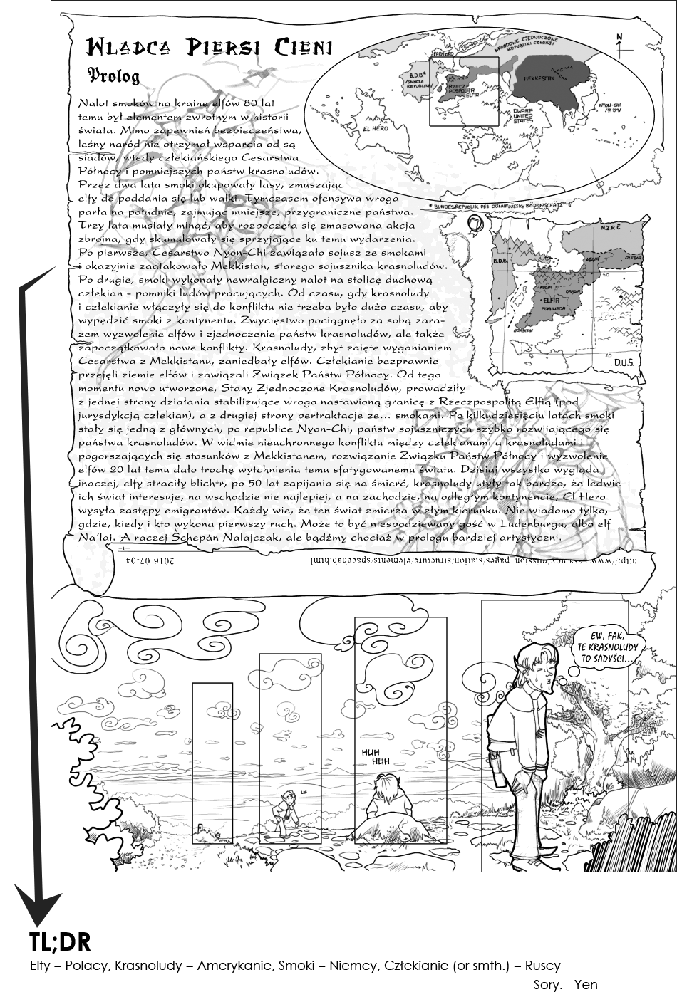 DoubleBack prezentuje: Fanzin youkou (galeria): 47_komiks - Wladca Piersi Cieni (Yen)