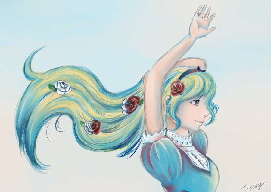 Tessay: Alice with roses
